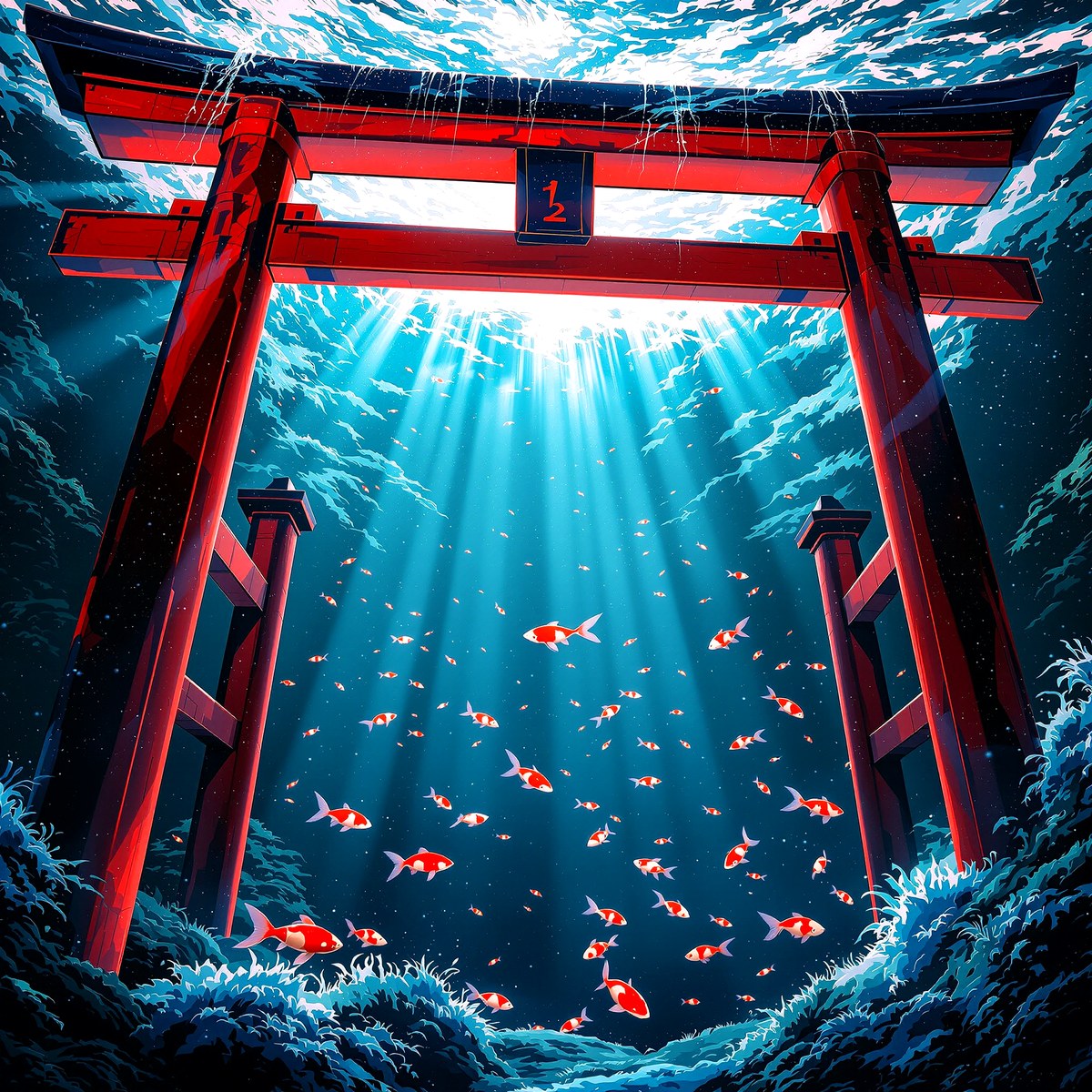 Underwater torii